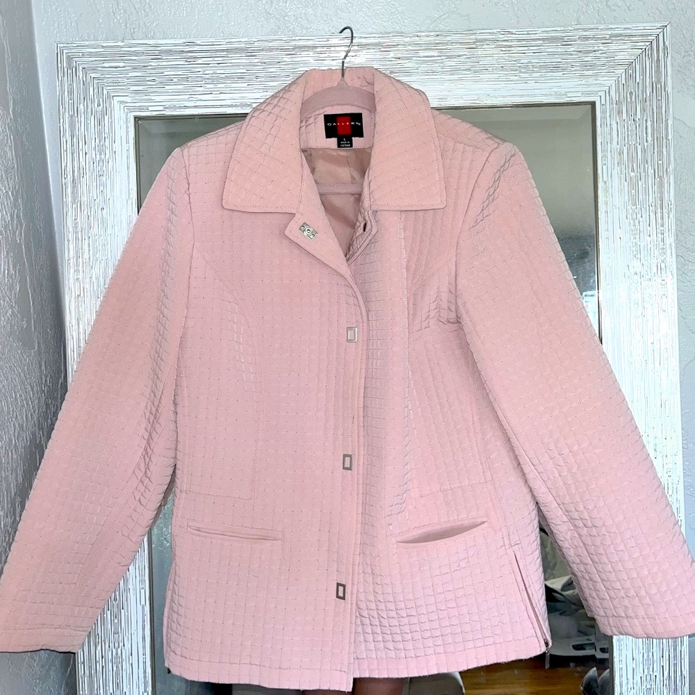 Quilted Light Pink Gallery Coat